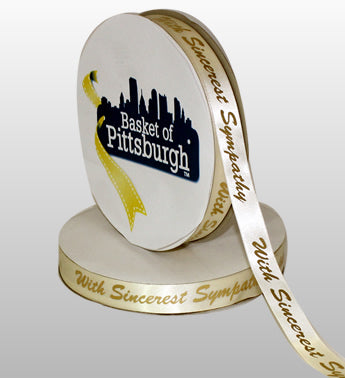 Customize - A Ribbon - "With Sincerest Sympathy"