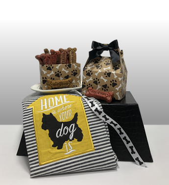 Woof. Woof. Dog Gifts. Dog Treats. Customize your gift. Add a special treat to any gift for the dog/puppy. Dog gift baskets. Basket of Pittsburgh has the best gift baskets in the country. Since 1984, Basket of Pittsburgh has been creating gift baskets that embody the spirit of Pittsburgh but are appropriate for all occasions like birthdays, sympathy, get-well, thank-you, congratulations and welcome gift baskets. The best gift basket and gift company in Pittsburgh.