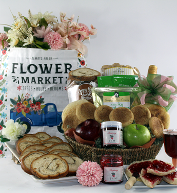 farmers_market baked goods and fruit gift basket