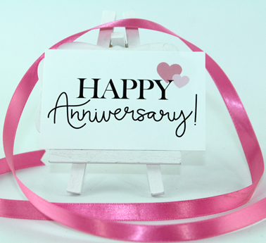 Personal Touch Tag- "Happy Anniversary"