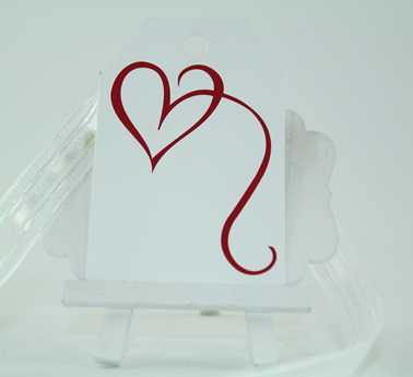 Personal Touch Tag- Red Heart