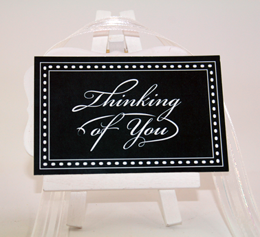 Personal Touch Tag- "Thinking of You" Dark Green