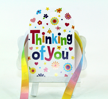 Personal Touch Tag- "Thinking of You" Floral