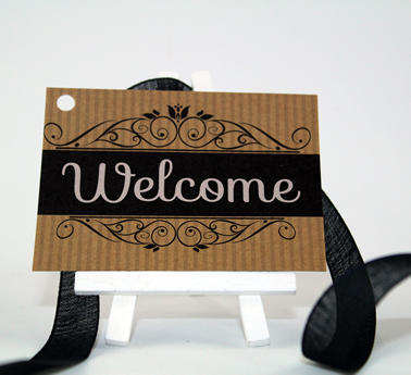 Personal Touch Tag- "Welcome"