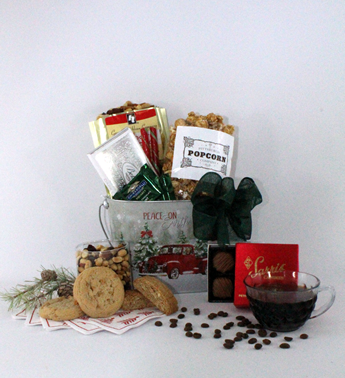 Snowy Truck gift basket